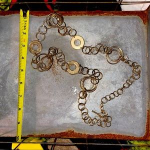 Gold-toned necklace! So bold and heavy and well-made!